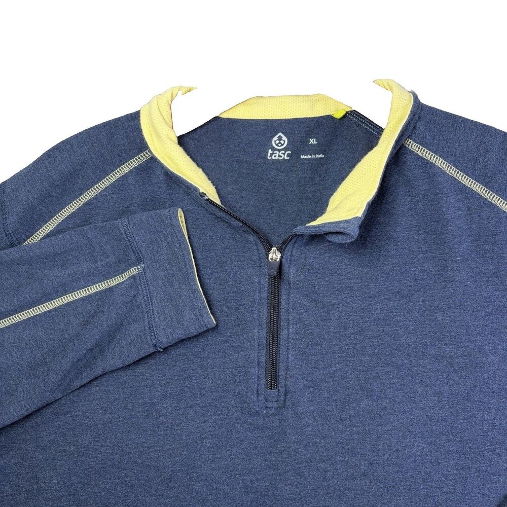 tasc Performance Tasc Carrollton 1/4 Zip Mens XL Long Sleeve Bamboo Organic Golf